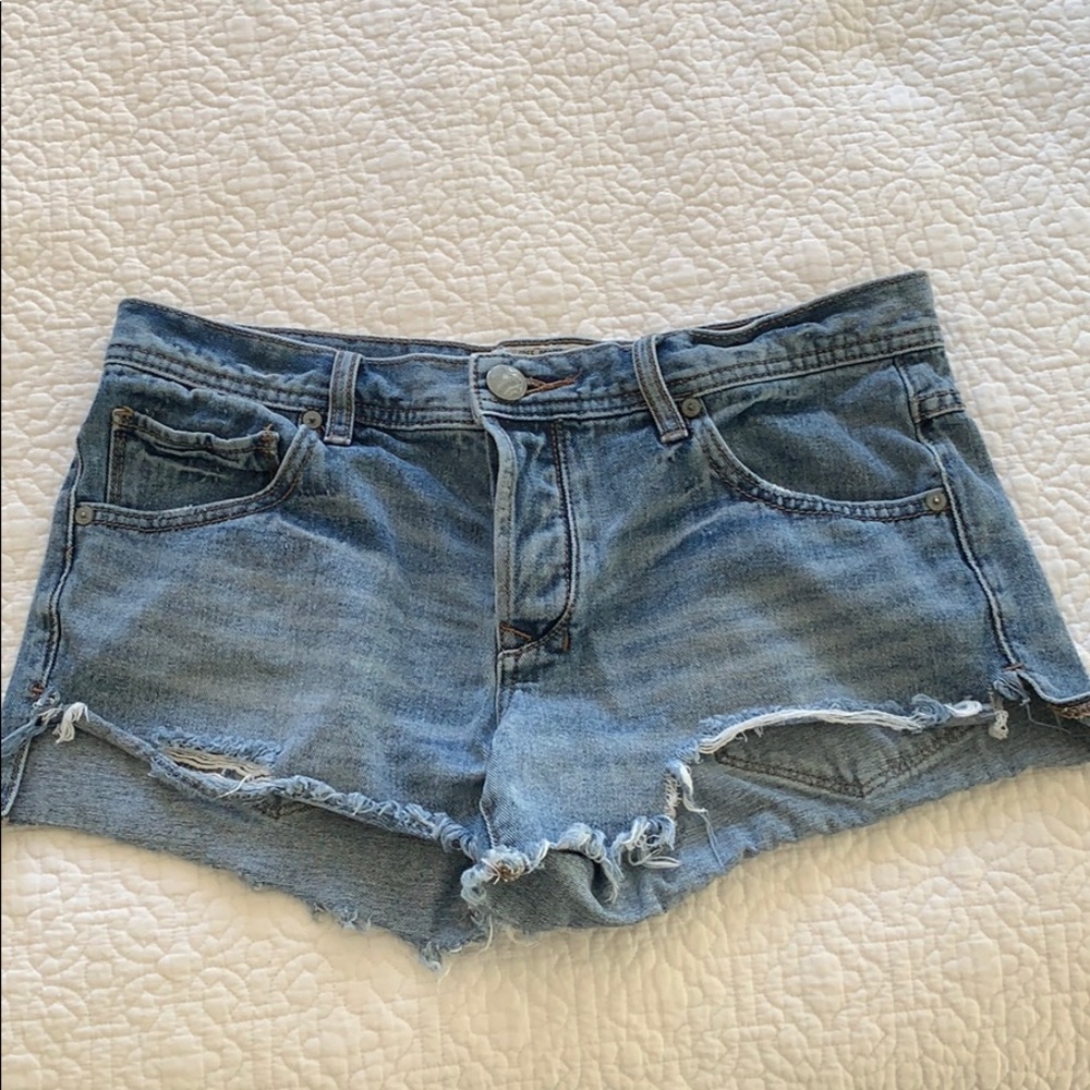 Free People Jean Cut-off shorts